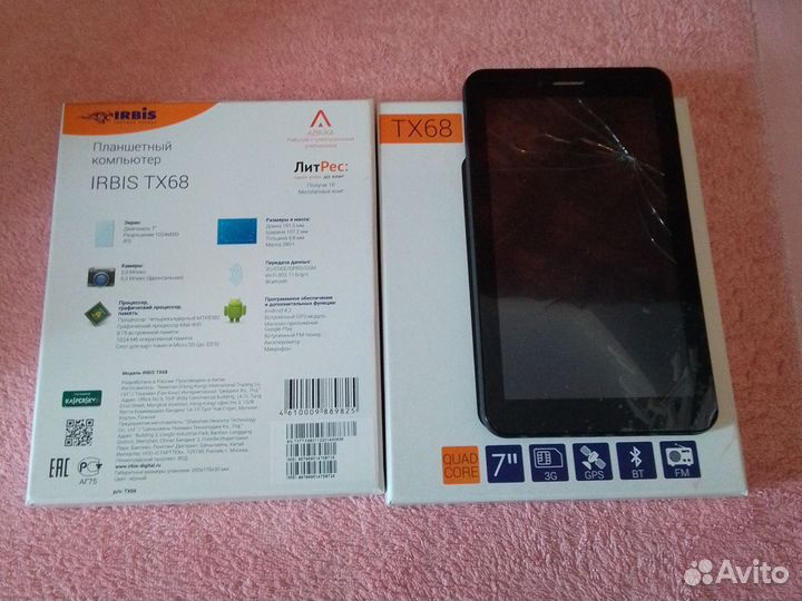 Планшет irbis tx68