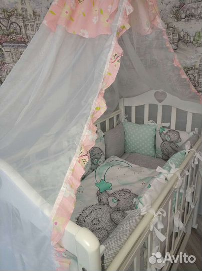 Бортики в детскую кроватку б/у