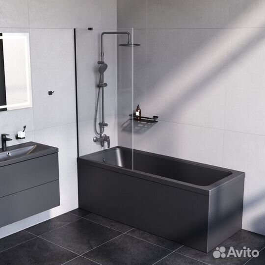 Душевая штора AM.PM 80cm w90bs-080-140bt