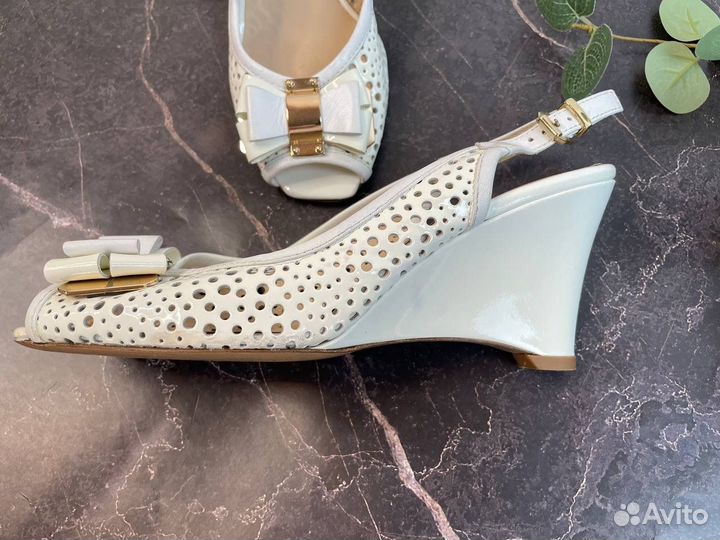 Босоножки туфли женские 35 италия белые