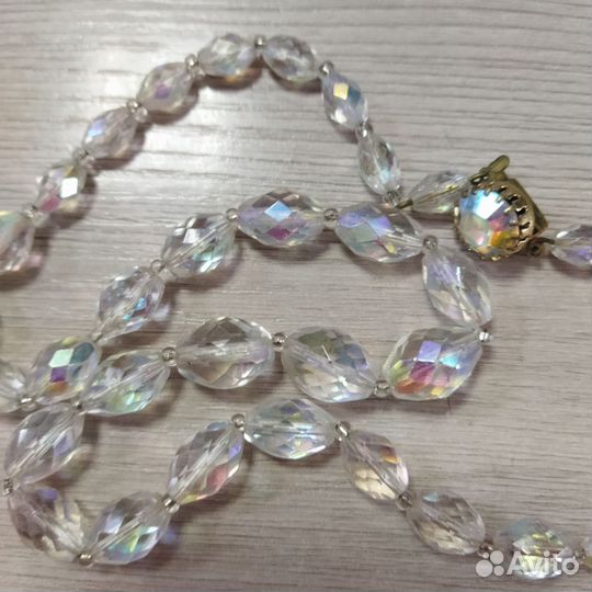 Бусы СССР чешский хрусталь