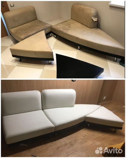 Перетяжка и замена обивки стульев / банкеток