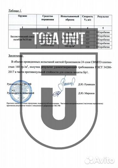 Комплект баллистики для бронежилета Урук-хай 6094