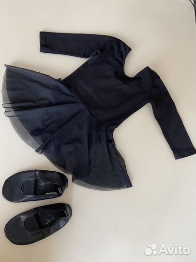 Купальник для гимнастики + чешки