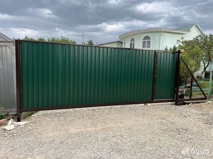 Откатные ворота под ключ с установкой