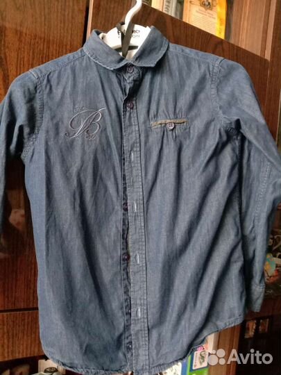 Рубашки на мальчика 122 128