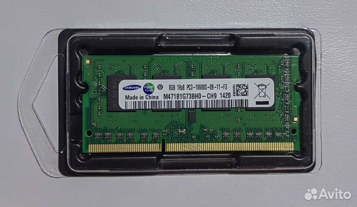 Оперативная память Samsung 8GB 1Rx8 PC3-10600S