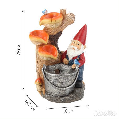 Настольный фонтан Гном Лесник