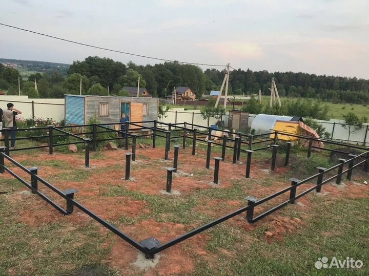 Монтаж винтовых свай