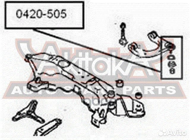 Опора шаровая верхнего рычага mitsubishi galant