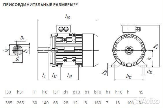 Электродвигатель аир 100L2 (5.5кВт-3000об) новый