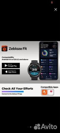 Умные часы Zeblaze Stratos 2 Lite Black с GPS