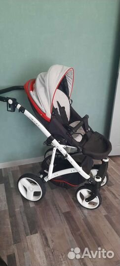 Коляска 2 в 1 riko basic эко кожа