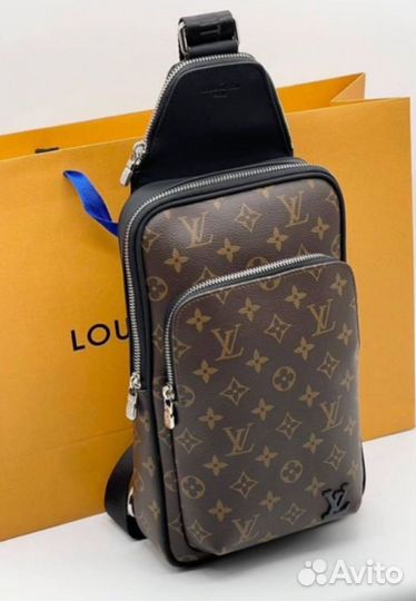 Мужская кожаная сумка Louis Vuitton