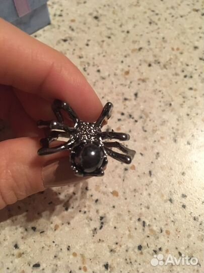 Кольцо панк паук