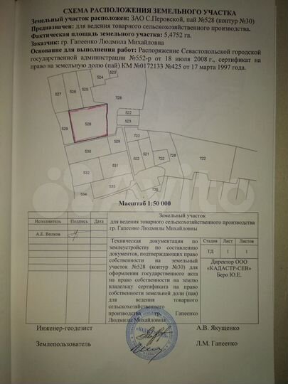 Участок 5,47 га (СНТ, ДНП)