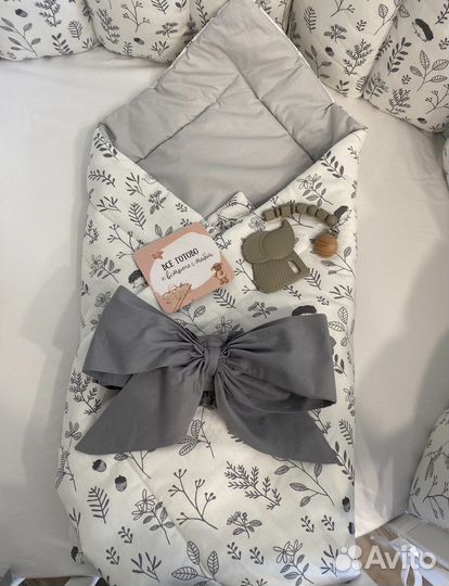 Конвет одеяло на выписку с бантиком