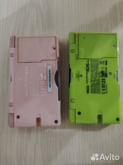 Nintendo ds lite розовая зеленая