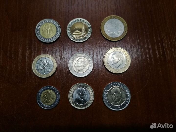 Набор монет биметалл