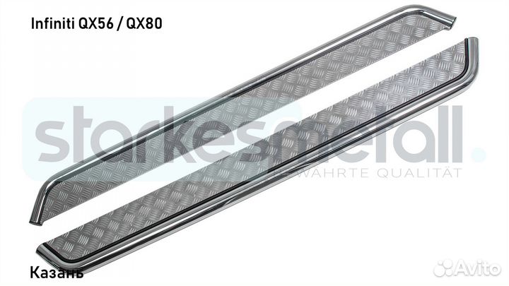 Пороги подножки Infiniti QX56 / QX80 TOR