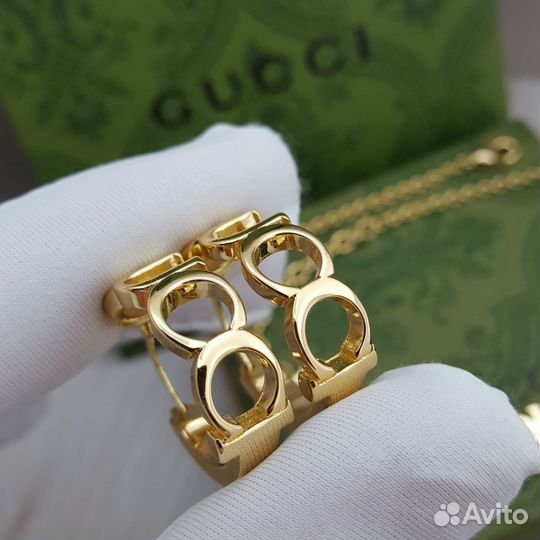 Серьги колье Gucci