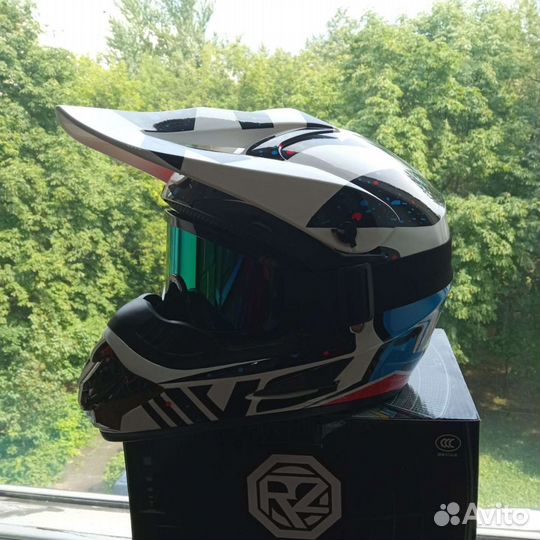 Шлем + бонус для мотокросса, питбайка