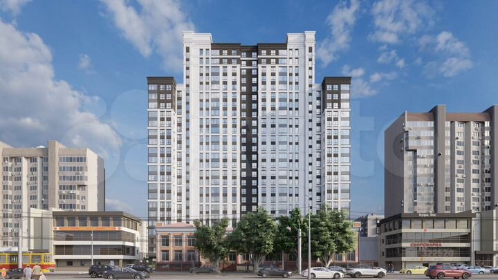 2-к. квартира, 57,9 м², 5/25 эт.