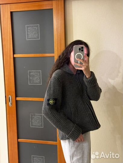 Stone island кофта на молнии