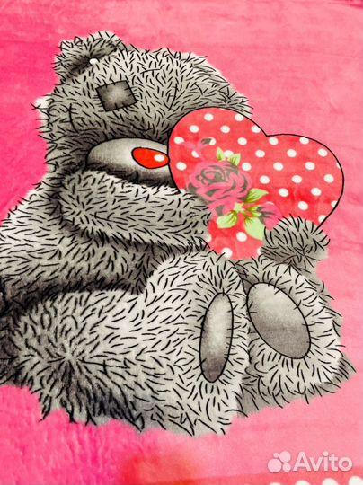 Плед детский плюшевый