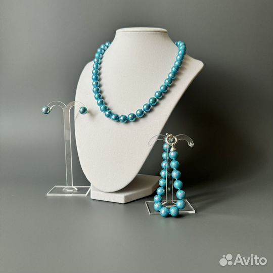 Жемчуг Майорика Majorica колье браслет серьги