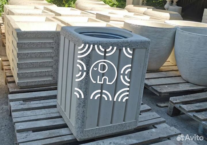 Мусорка бетонная Альфа у производителя