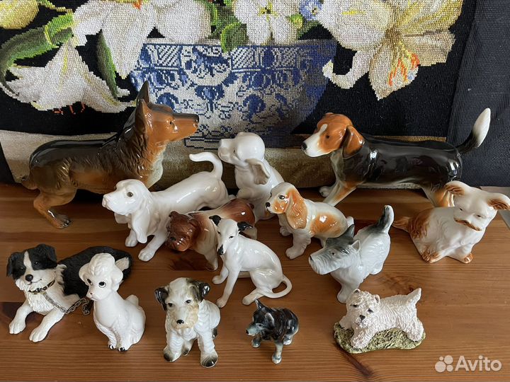 Собачки коллекция,фарфор
