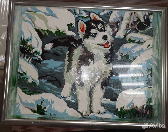 Картины по номерам раскрашенная