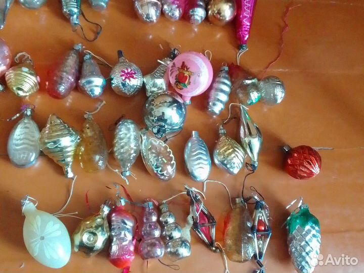 Елочные игрушки СССР одним лотом 50 шт