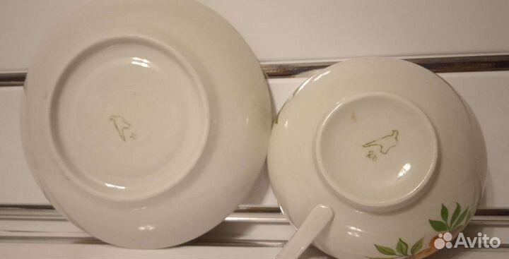 Чашка с блюдцем дулево