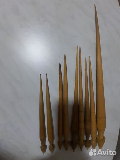 Веретено, спицы, чески для пуха