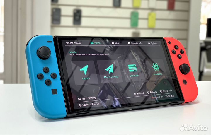 Nintendo Switch Oled + Чип + 128GB