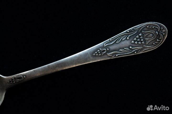 Чайна ложка,серебро,СССР,875 пробы, Киев,каштан