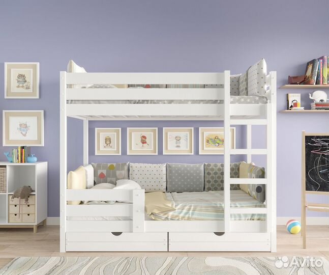 Двухъярусная детская кровать
