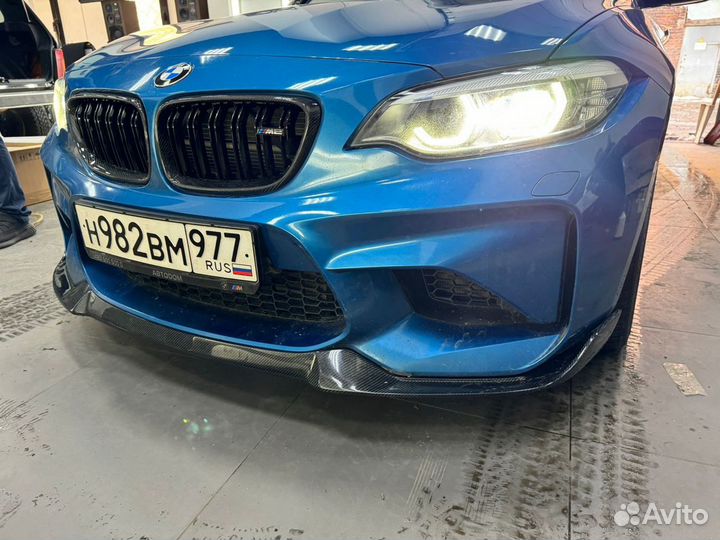 Передняя губа Карбон CS Стиль BMW M2 F87