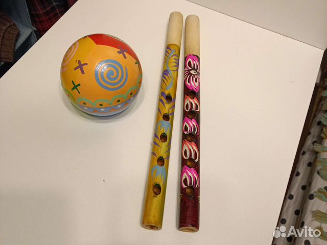 Дудочки деревянные, шар звенящий Вальда