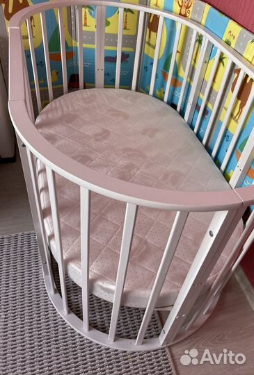 Детская кроватка трансформер с маятником 7 в 1