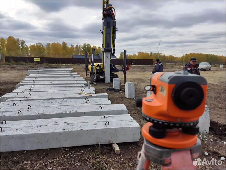 Ж/Б сваи бетонные для дома в любую погоду