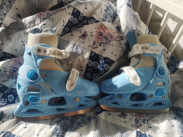 Коньки детские раздвижные 27 30