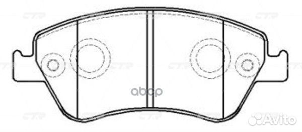 CKT-53 GK1067 Колодки тормозные дисковые пе