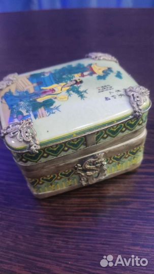 Шкатулка фарфоровая Старый Китай эротика