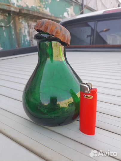 Бутыль стеклянная редкая