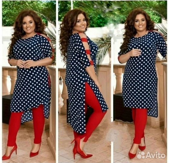 Новый женский летний костюм 48