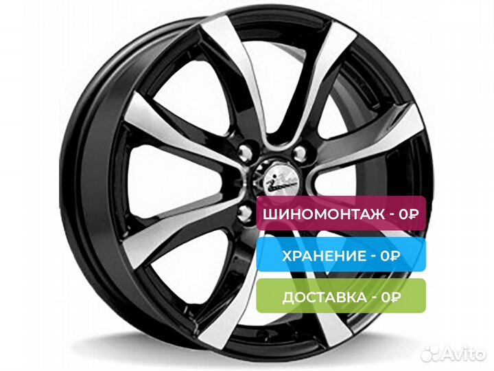 R15 4x100 6J ET50 D60,1 iFree Дайс Блэк-Джек