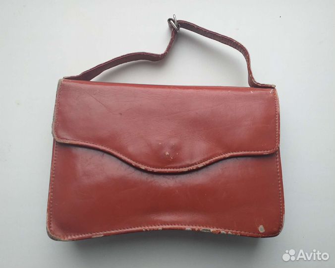 Сумка клатч нат кожа винтаж 50-е